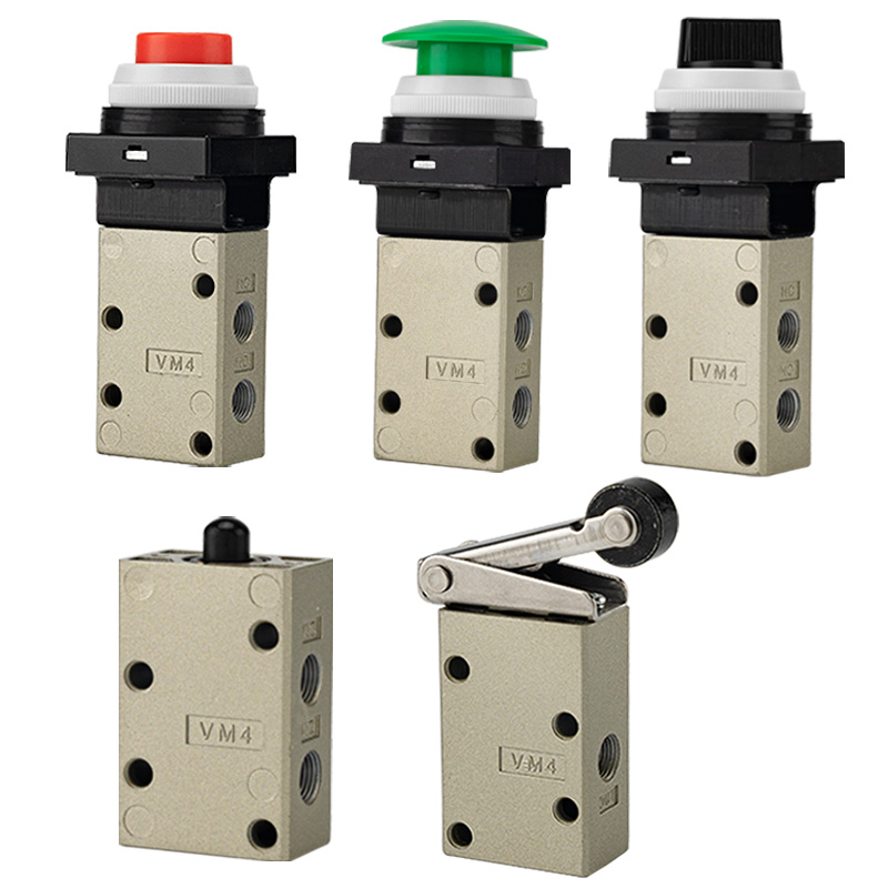 Valvola meccanica a otturatore media a 3 vie serie VM4